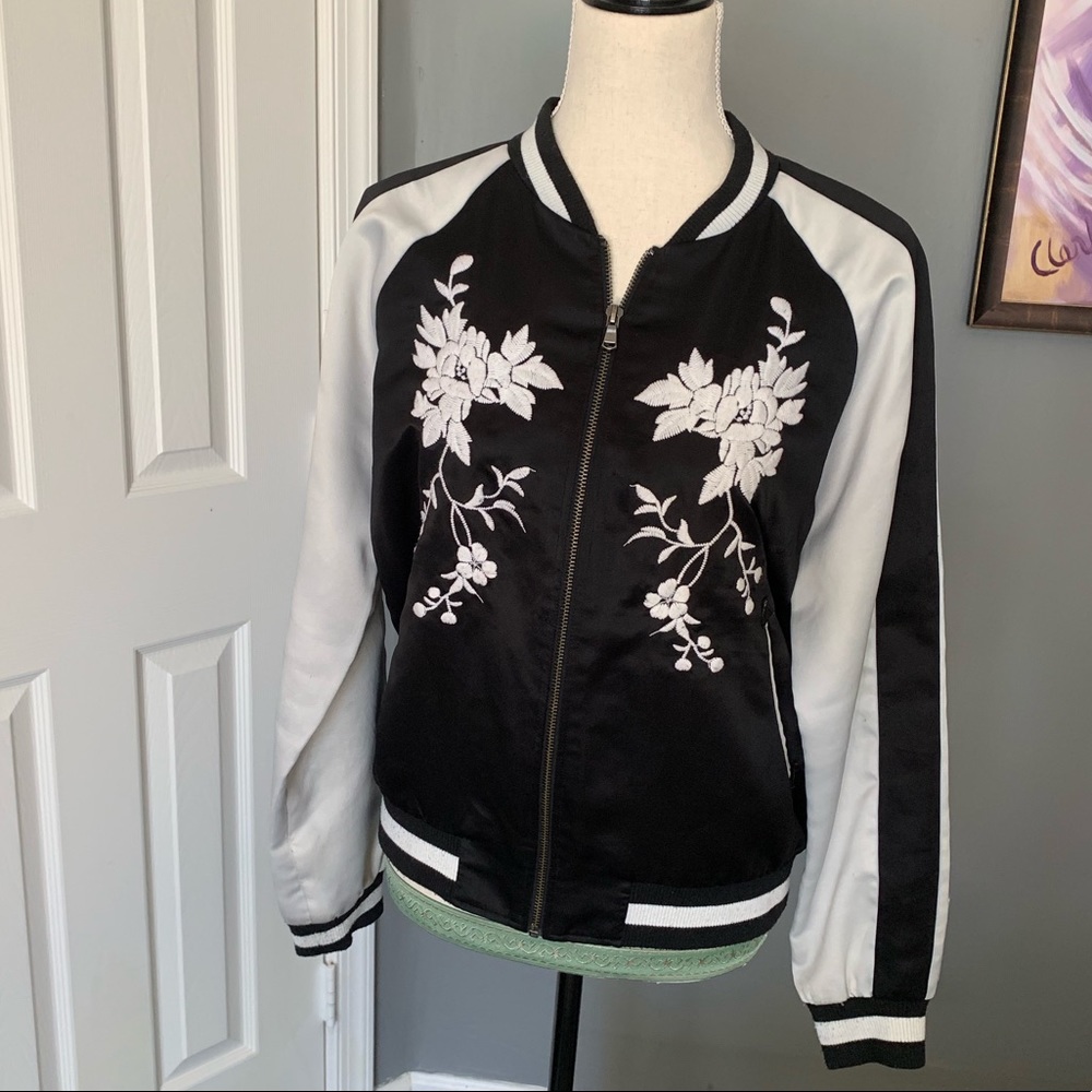 Embroidered Bomber Jacket